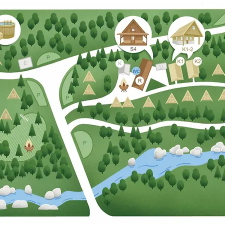 בית נופש Camp Korita